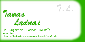 tamas ladnai business card